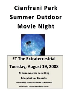 Park Movie Night August 19
